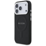 Husa de protectie Guess Hardcase Classic Logo MagSafe (GUHMP17LPSAREGSK) compatibil cu iPhone 17 Pro, Negru