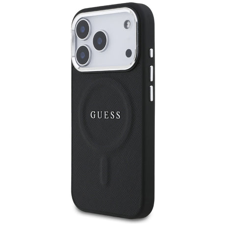 Husa de protectie Guess Hardcase Classic Logo MagSafe (GUHMP17LPSAREGSK) compatibil cu iPhone 17 Pro, Negru