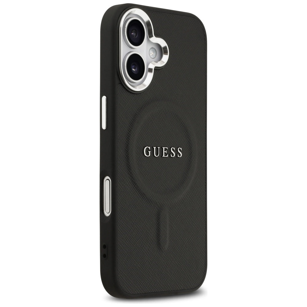 Husa de protectie Guess Hardcase Classic Logo MagSafe (GUHMP17SPSAREGSK) compatibil cu iPhone 17, Negru