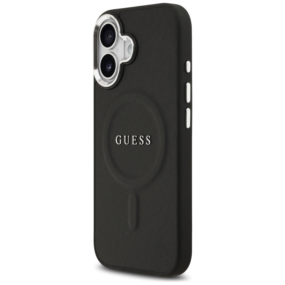 Husa de protectie Guess Hardcase Classic Logo MagSafe (GUHMP17SPSAREGSK) compatibil cu iPhone 17, Negru