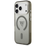 Husa de protectie Guess IML Gradient Triangle Logo MagSafe (GUHMP17XHGTMLCGA) compatibil cu iPhone 17 Pro Max, Kaki