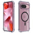 Husa de protectie Techsuit Shockproof Clear Silicone MagSafe compatibil cu Google Pixel 9, Negru Fumuriu