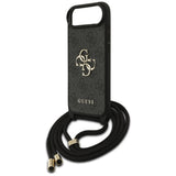 Husa de protectie Guess Crossbody Cord 4G Big Logo (GUHCP17MP4GMGCRK) compatibil cu iPhone 17 Air, Negru