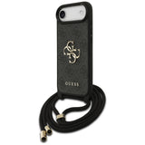 Husa de protectie Guess Crossbody Cord 4G Big Logo (GUHCP17MP4GMGCRK) compatibil cu iPhone 17 Air, Negru