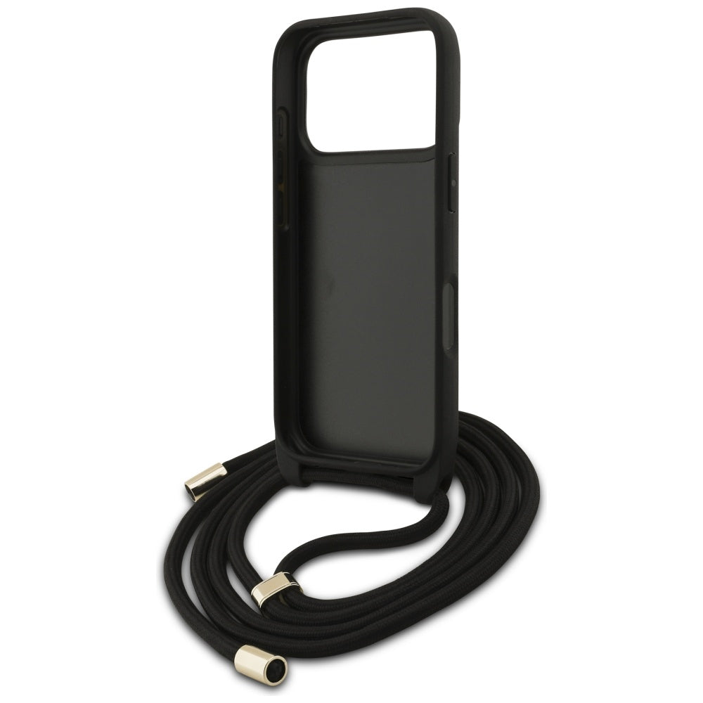 Husa de protectie Guess Crossbody Cord 4G Big Logo (GUHCP17LP4GMGCRW) compatibil cu iPhone 17 Pro, Maro