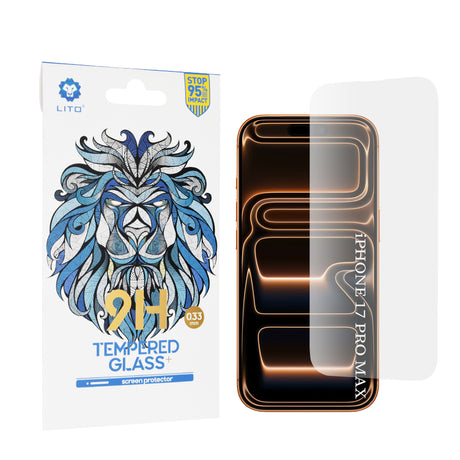 Folie de protecție Lito 2.5D Classic Glass transparentă pentru iPhone 17 Pro Max
