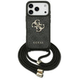 Husa de protectie Guess Crossbody Cord 4G Big Logo (GUHCP17LP4GMGCRK) compatibil cu iPhone 17 Pro, Negru