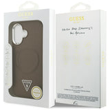 Husa de protectie Guess Hardcase Triangle Logo MagSafe (GUHMP17SPSDTSCMW) compatibil cu iPhone 17, Maro