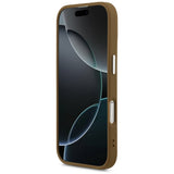 Husa de protectie Guess Hardcase Triangle Logo MagSafe (GUHMP17SPSDTSCMW) compatibil cu iPhone 17, Maro