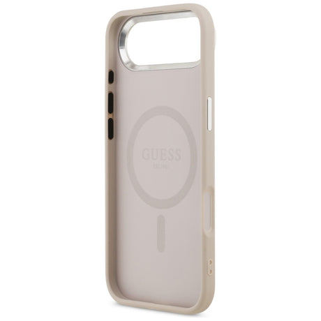 Husa de protectie Guess Hardcase Triangle Logo MagSafe (GUHMP17MPSDTSCMP) compatibil cu iPhone 17 Air, Roz