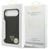 Husa de protectie Guess Hardcase Triangle Logo MagSafe (GUHMP17MPSDTSCMK) compatibil cu iPhone 17 Air, Negru