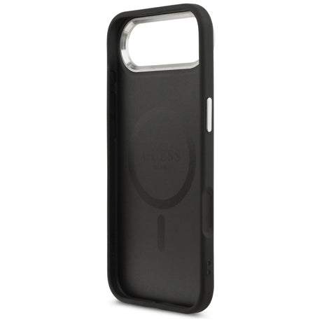 Husa de protectie Guess Hardcase Triangle Logo MagSafe (GUHMP17MPSDTSCMK) compatibil cu iPhone 17 Air, Negru