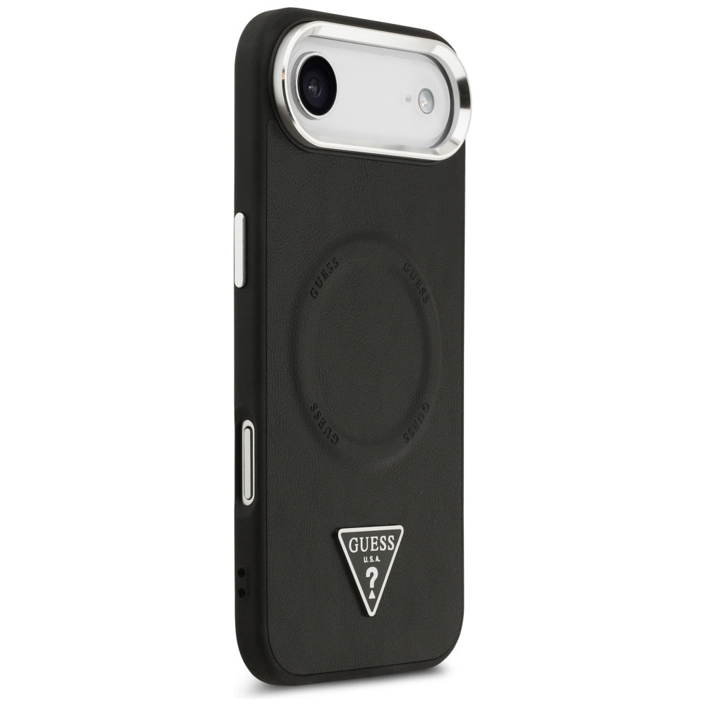 Husa de protectie Guess Hardcase Triangle Logo MagSafe (GUHMP17MPSDTSCMK) compatibil cu iPhone 17 Air, Negru