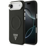 Husa de protectie Guess Hardcase Triangle Logo MagSafe (GUHMP17MPSDTSCMK) compatibil cu iPhone 17 Air, Negru