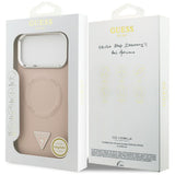 Husa de protectie Guess Hardcase Triangle Logo MagSafe (GUHMP17XPSDTSCMP) compatibil cu iPhone 17 Pro Max, Roz