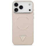 Husa de protectie Guess Hardcase Triangle Logo MagSafe (GUHMP17XPSDTSCMP) compatibil cu iPhone 17 Pro Max, Roz