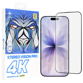 Folie de protectie Lito D+ Max 4K compatibil cu iPhone 17 / iPhone 16 Pro, Negru