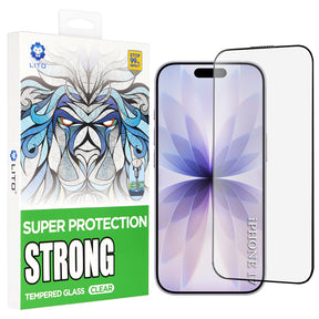 Folie de protectie Lito D+ Max Strong compatibil cu iPhone 17 / iPhone 16 Pro, Negru