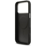 Husa de protectie Guess Hardcase Triangle Logo MagSafe (GUHMP17LPSDTSCMK) compatibil cu iPhone 17 Pro, Negru