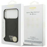 Husa de protectie Guess Hardcase Triangle Logo MagSafe (GUHMP17LPSDTSCMK) compatibil cu iPhone 17 Pro, Negru