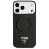 Husa de protectie Guess Hardcase Triangle Logo MagSafe (GUHMP17LPSDTSCMK) compatibil cu iPhone 17 Pro, Negru