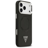 Husa de protectie Guess Hardcase Triangle Logo MagSafe (GUHMP17LPSDTSCMK) compatibil cu iPhone 17 Pro, Negru