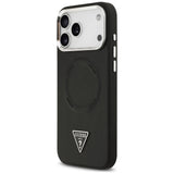 Husa de protectie Guess Hardcase Triangle Logo MagSafe (GUHMP17LPSDTSCMK) compatibil cu iPhone 17 Pro, Negru