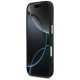 Husa de protectie Guess Hardcase Triangle Logo MagSafe (GUHMP17SPSDTSCMK) compatibil cu iPhone 17, Negru