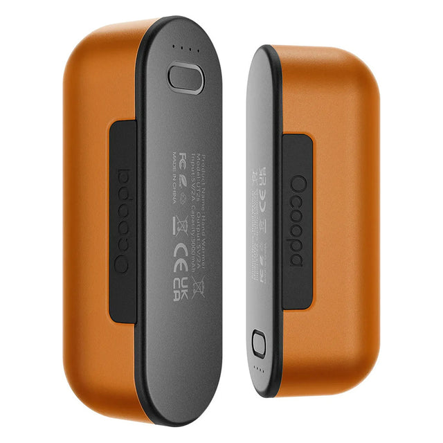 Ocoopa Hand Warmer UT2s (UT2S-OG), Type-C, with Power Bank, Electric, Magnetic Design, MagTwins, 2x 5000mAh, Portocaliu