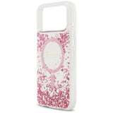 Husa de protectie Guess Resin Bottom Glitter compatibil cu iPhone 17 Pro Max, Roz