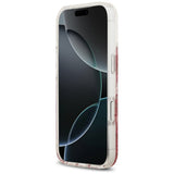 Husa de protectie Guess Resin Bottom Glitter compatibil cu iPhone 17 Pro, Roz