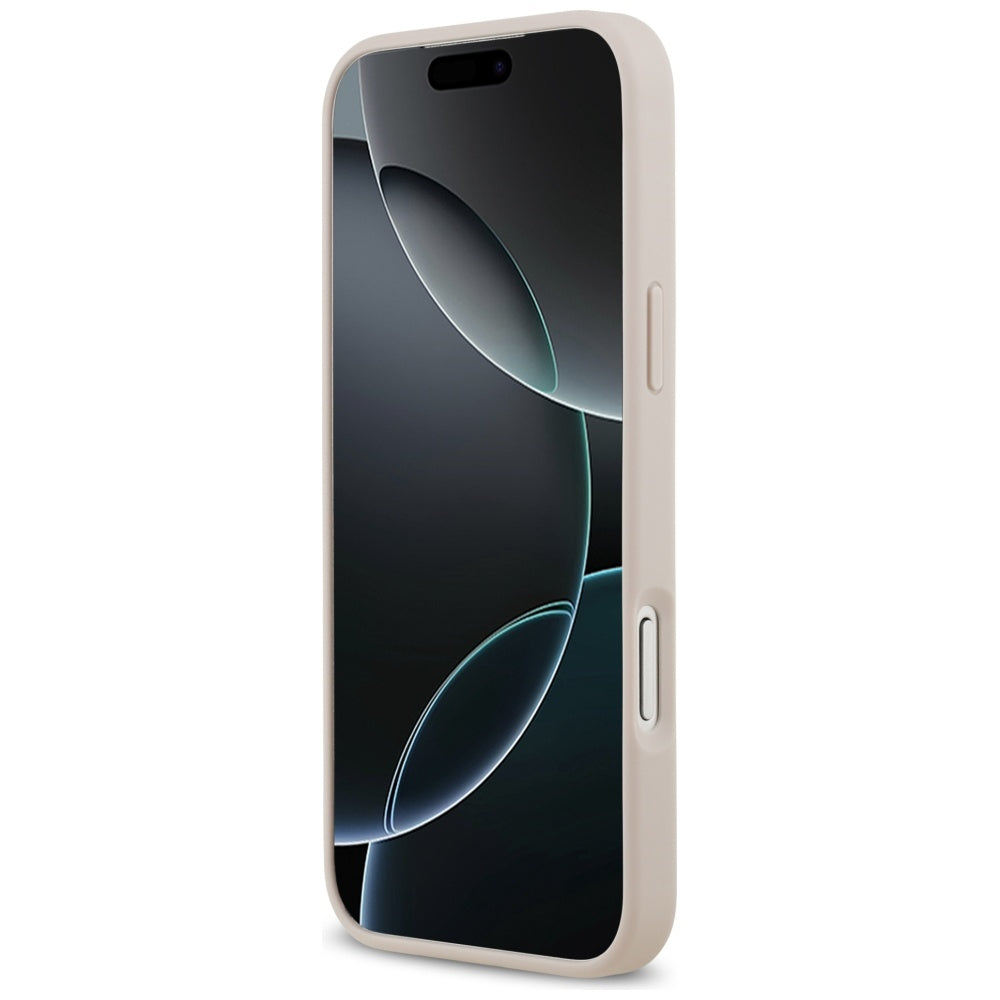 Husa de protectie Guess Hardcase 4G Double Card Triangle (GUHCP17XP4TPP) compatibil cu iPhone 17 Pro Max, Roz