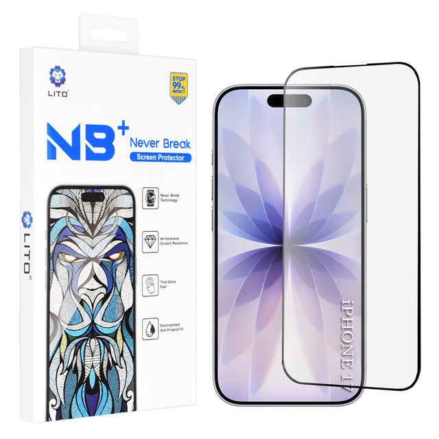 Folie de protectie Lito NB compatibil cu iPhone 17 / iPhone 16 Pro, Negru