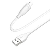 Cablu de Date cu Mufe USB, Micro-USB, 1m - Lito (LD03V) - White