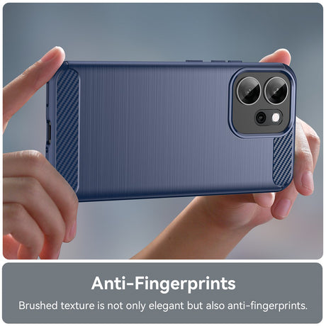 Husa de protectie Techsuit Carbon Silicone compatibil cu Oppo Reno14 F / Reno14 FS 5G, Albastru