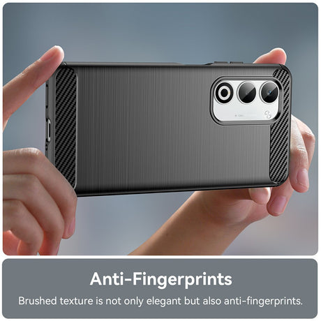 Husa de protectie Techsuit Carbon Silicone compatibil cu Oppo A5 4G / A5 5G, Negru
