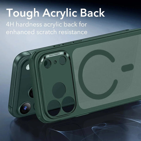 Husa de protectie ESR Classic Hybrid HaloLock compatibil cu iPhone 17 Pro Max, Frosted Green