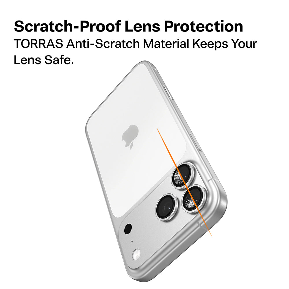 Folie de protectie Torras Lensguard Camera compatibil cu iPhone 17 Pro, Negru