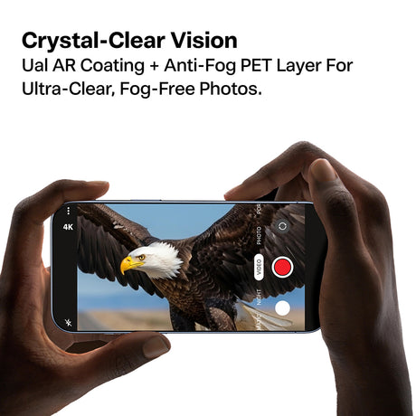Folie de protectie Torras Lensguard Camera compatibil cu iPhone 17 Pro Max, Negru