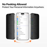 Folie de protectie Torras GlassGo Install Master Privacy compatibil cu iPhone 17, Negru