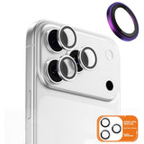 Folie de protectie Blueo Original Metal Frame Lens Glass compatibil cu iPhone 17 Pro / iPhone 17 Pro Max, Colorful