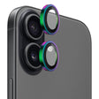 Folie de protectie Blueo Original Metal Frame Lens Glass compatibil cu iPhone 17, Colorful