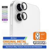 Folie de protectie Blueo Original Metal Frame Lens Glass compatibil cu iPhone 17, Colorful