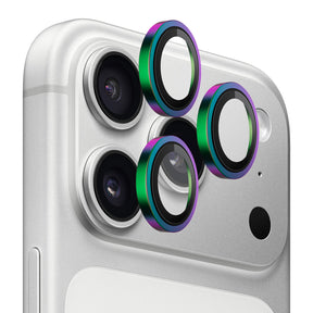 Folie de protectie Blueo Original Metal Frame Lens Glass compatibil cu iPhone 17 Pro / iPhone 17 Pro Max, Colorful