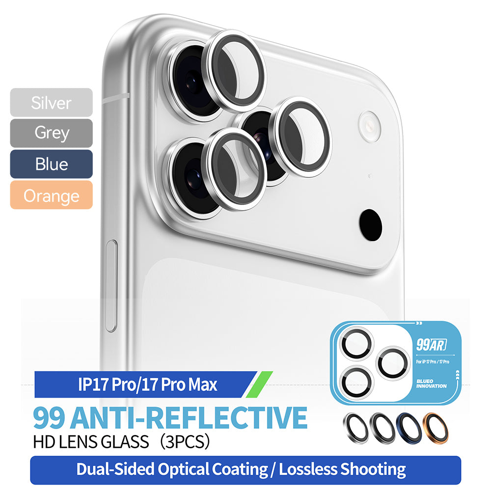 Folie de protectie Blueo 99 Anti-Reflective Lens Glass compatibil cu iPhone 17 Pro / iPhone 17 Pro Max, Portocaliu