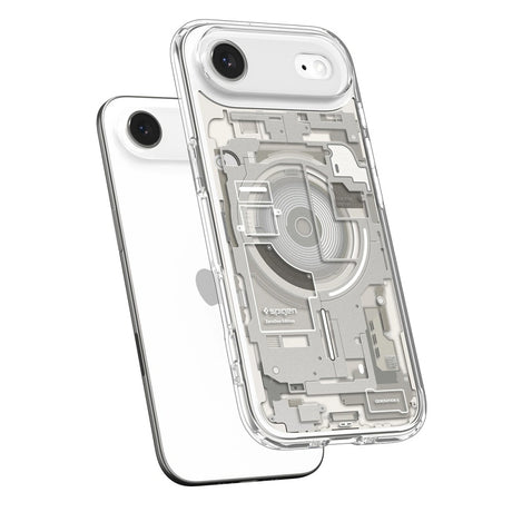 Husa de protectie Spigen Ultra Hybrid Zero One MagSafe (ACS10319) compatibil cu iPhone 17 Air, Titanium Natural
