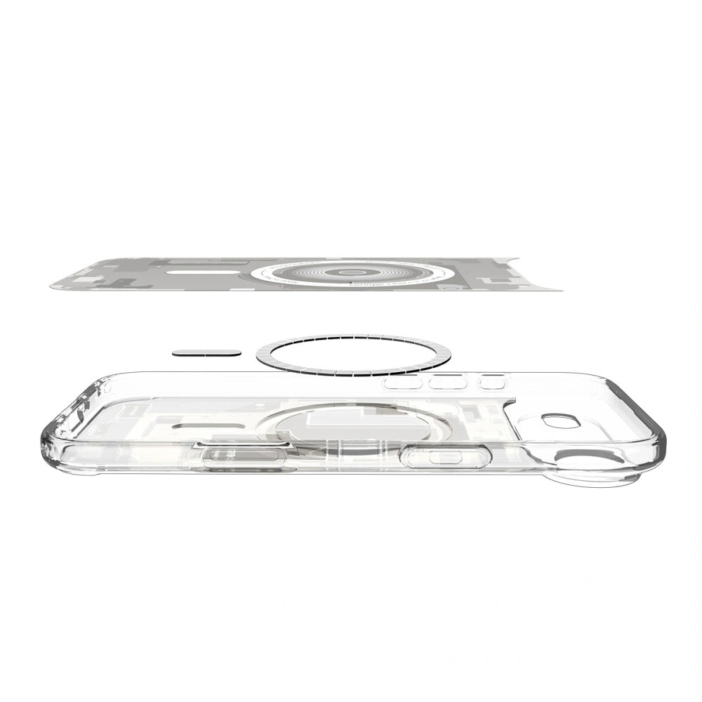 Husa de protectie Spigen Ultra Hybrid Zero One MagSafe (ACS10319) compatibil cu iPhone 17 Air, Titanium Natural