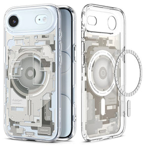 Husa de protectie Spigen Ultra Hybrid Zero One MagSafe (ACS10319) compatibil cu iPhone 17 Air, Titanium Natural