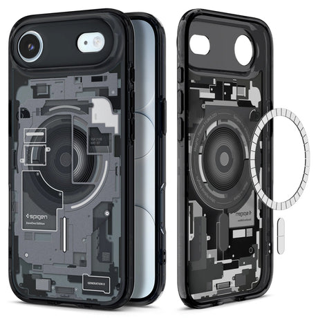 Husa de protectie Spigen Ultra Hybrid Zero One MagSafe (ACS10320) compatibil cu iPhone 17 Air, Negru