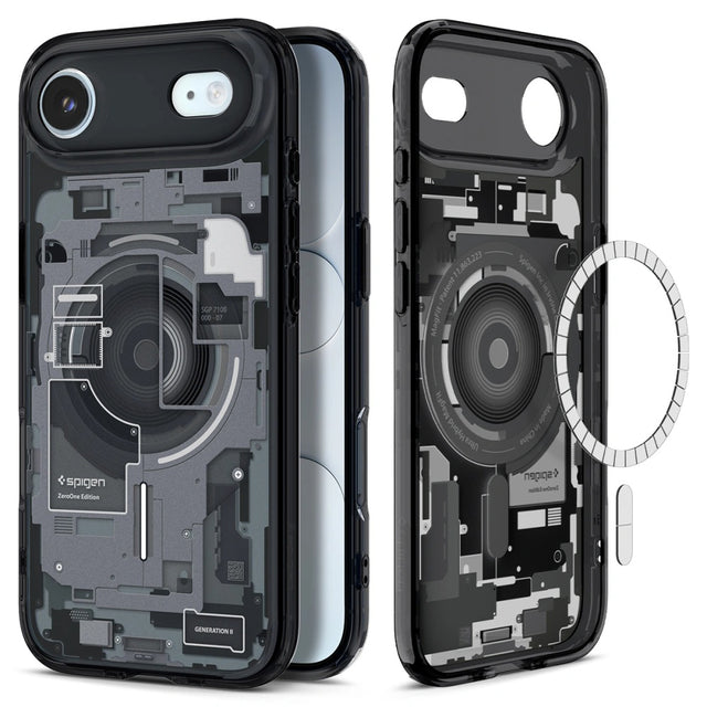 Husa de protectie Spigen Ultra Hybrid Zero One MagSafe (ACS10320) compatibil cu iPhone 17 Air, Negru